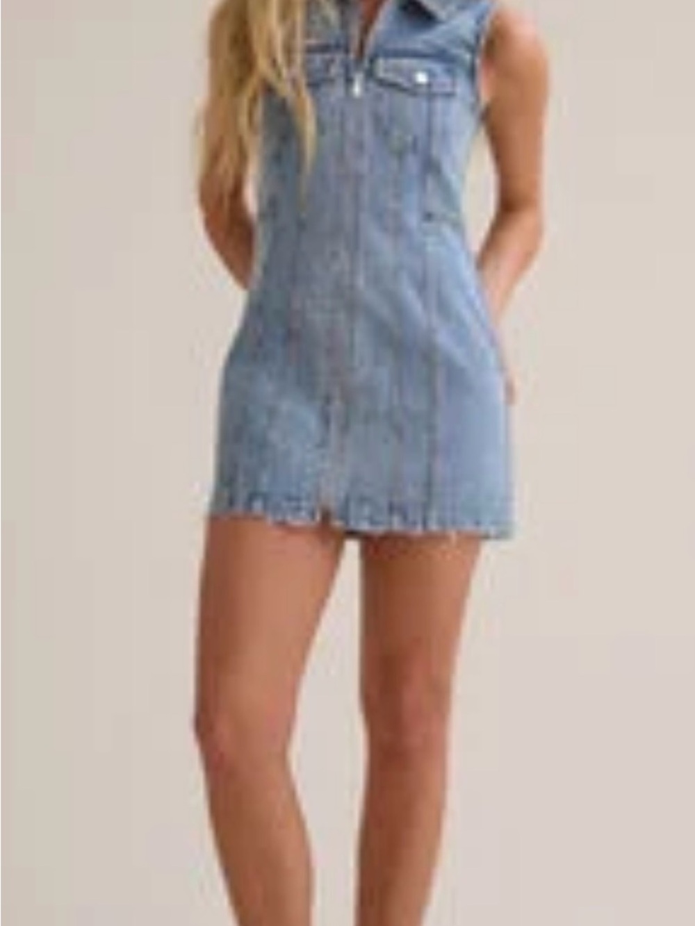 Altard State Romy Denim Dress XS/S - Picture 2 of 3